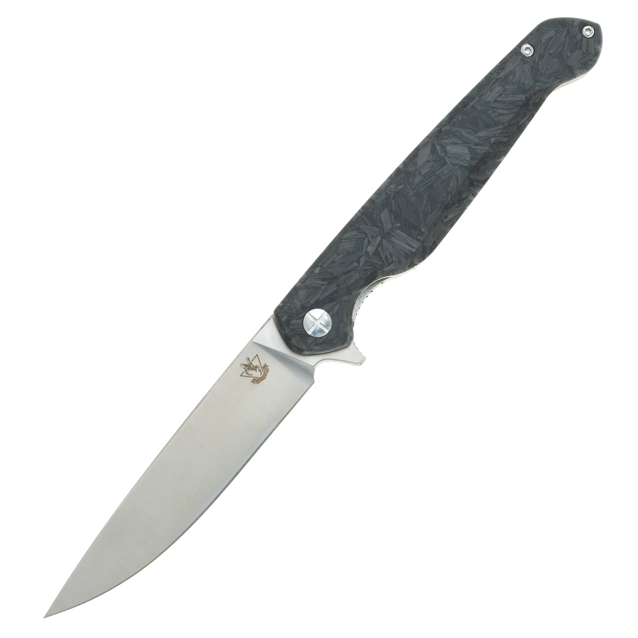 Складной нож Хамелеон-03, светонакопительный карбон, сталь D2