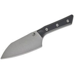 Фото Нож кухонный Сантоку Microtech Santoku Knife 6', сталь M390MK, рукоять G10, черный