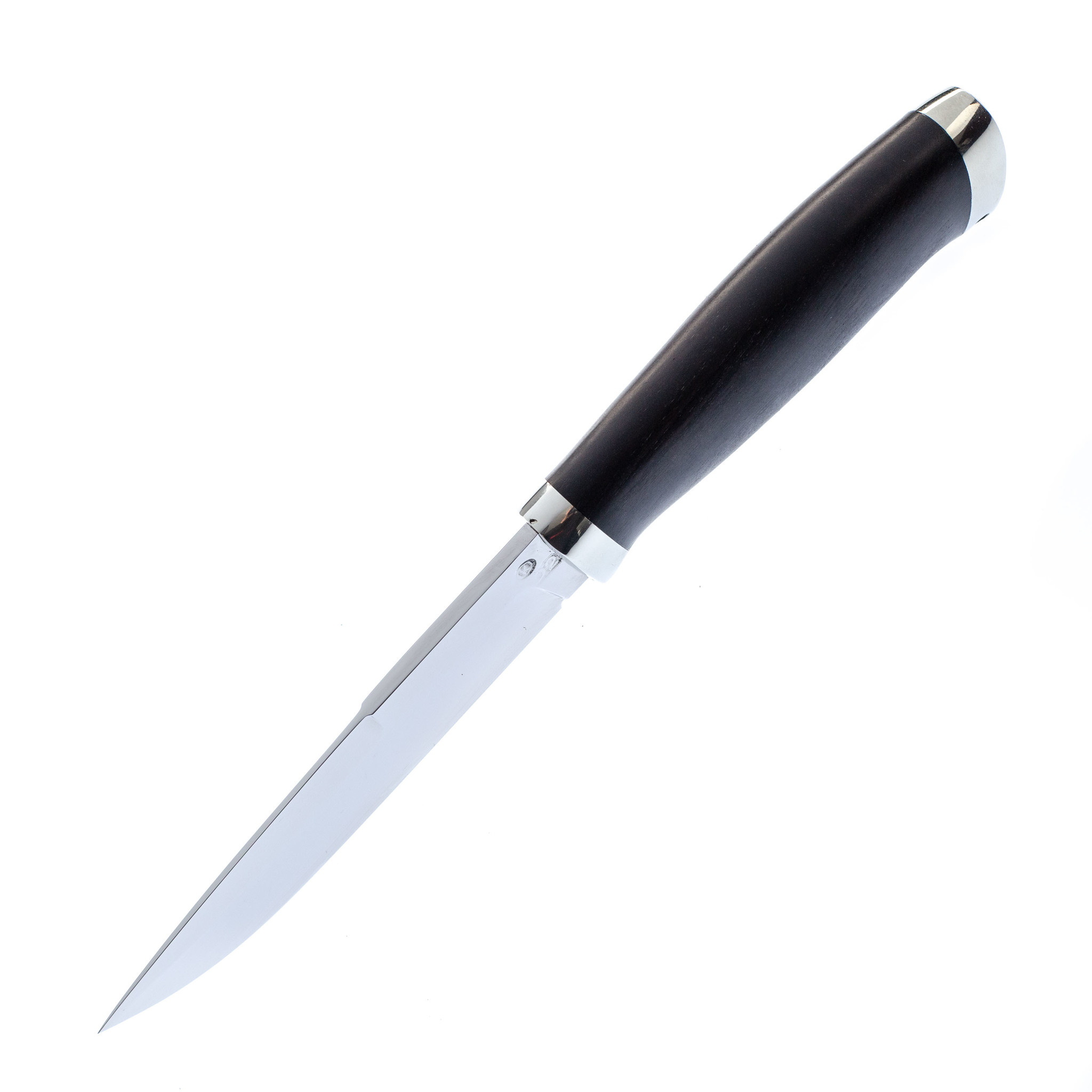 Нож Барс, сталь D2, рукоять граб, мельхиор - фото 4