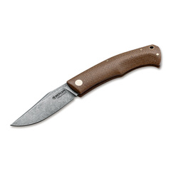 Фото Складной нож Boker Boxer EDC Brown, сталь M390, рукоять микарта