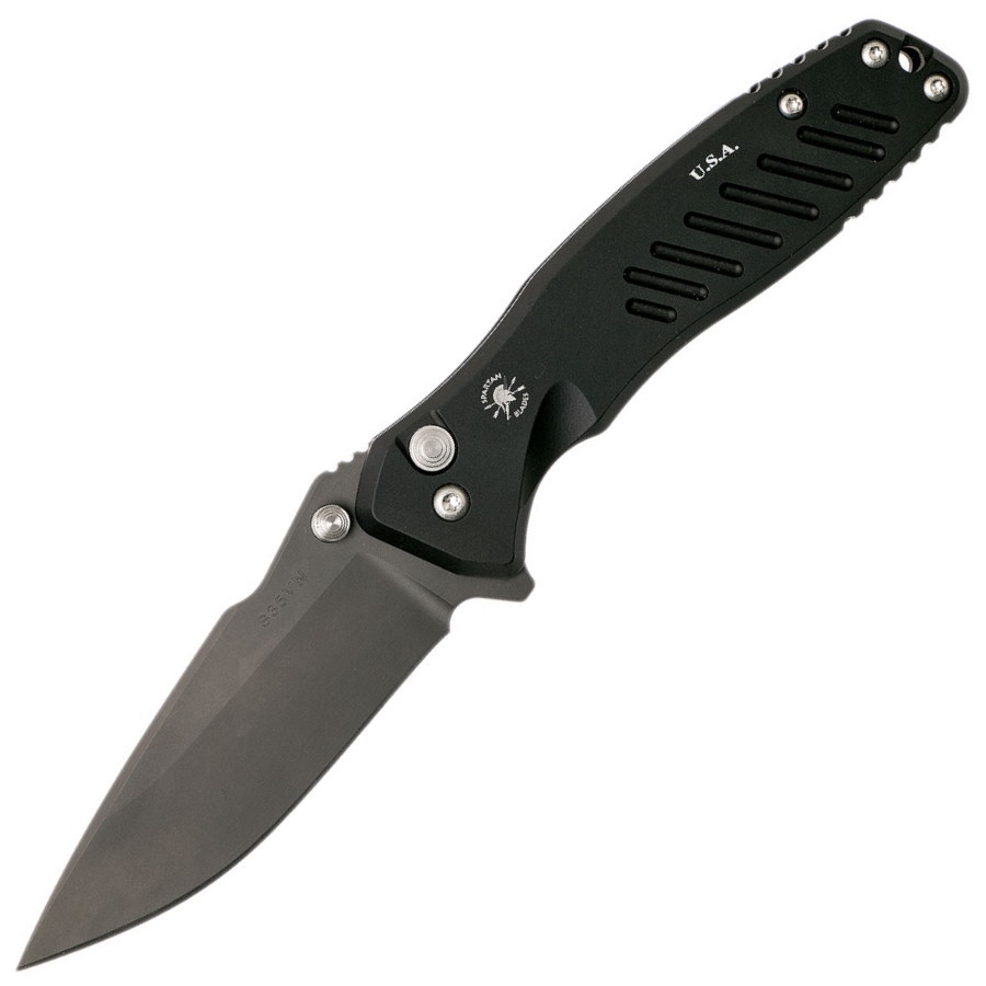 Складной нож Spartan Blades Pallas, клинок черный, сталь CPM-S35VN, рукоять черный алюминий