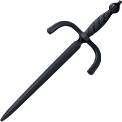 Фото Тренировочный нож Cold Steel Parrying Dagger Trainer, santoprene, черный