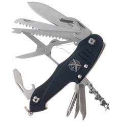 Фото Нож перочинный Stinger 96 мм, 15 функций, черный, в блистере