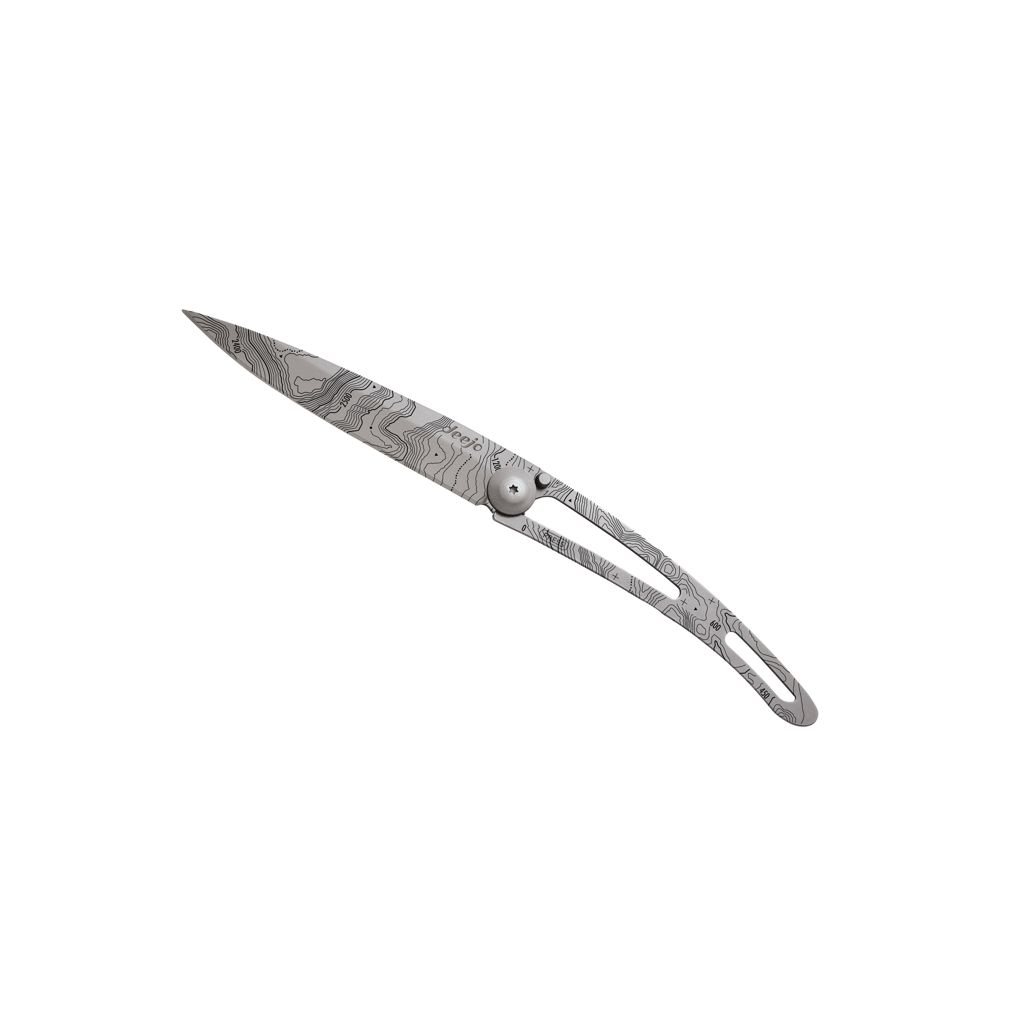 Складной нож DEEJO TATTOO BLACK 37G, Topographie от Ножиков