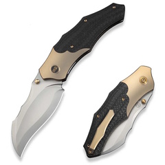 Фото Складной нож WE Knife Orc Boss, сталь CPM 20CV, рукоять титан/карбон