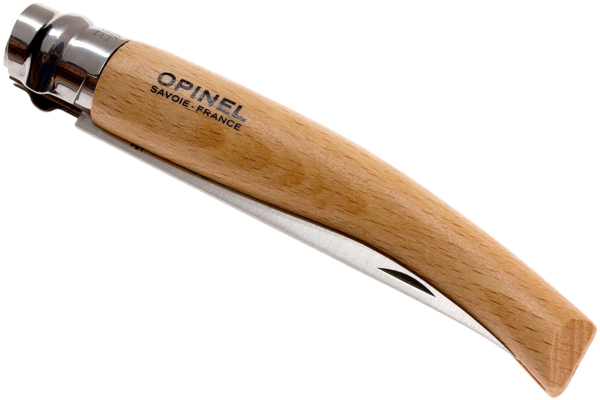 Нож складной филейный Opinel №10 VRI Folding Slim Beechwood, сталь Sandvik 12C27, рукоять бук, 000517 от Ножиков