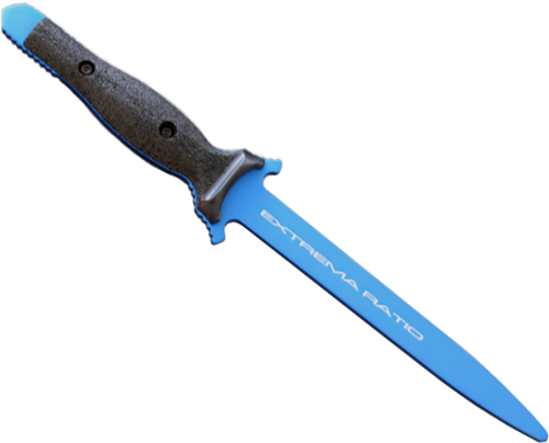 Нож тренировочный Extrema Ratio Suppressor (blue), материал алюминий, рукоять полиамид, синий тренировочный нож cs go скат blue