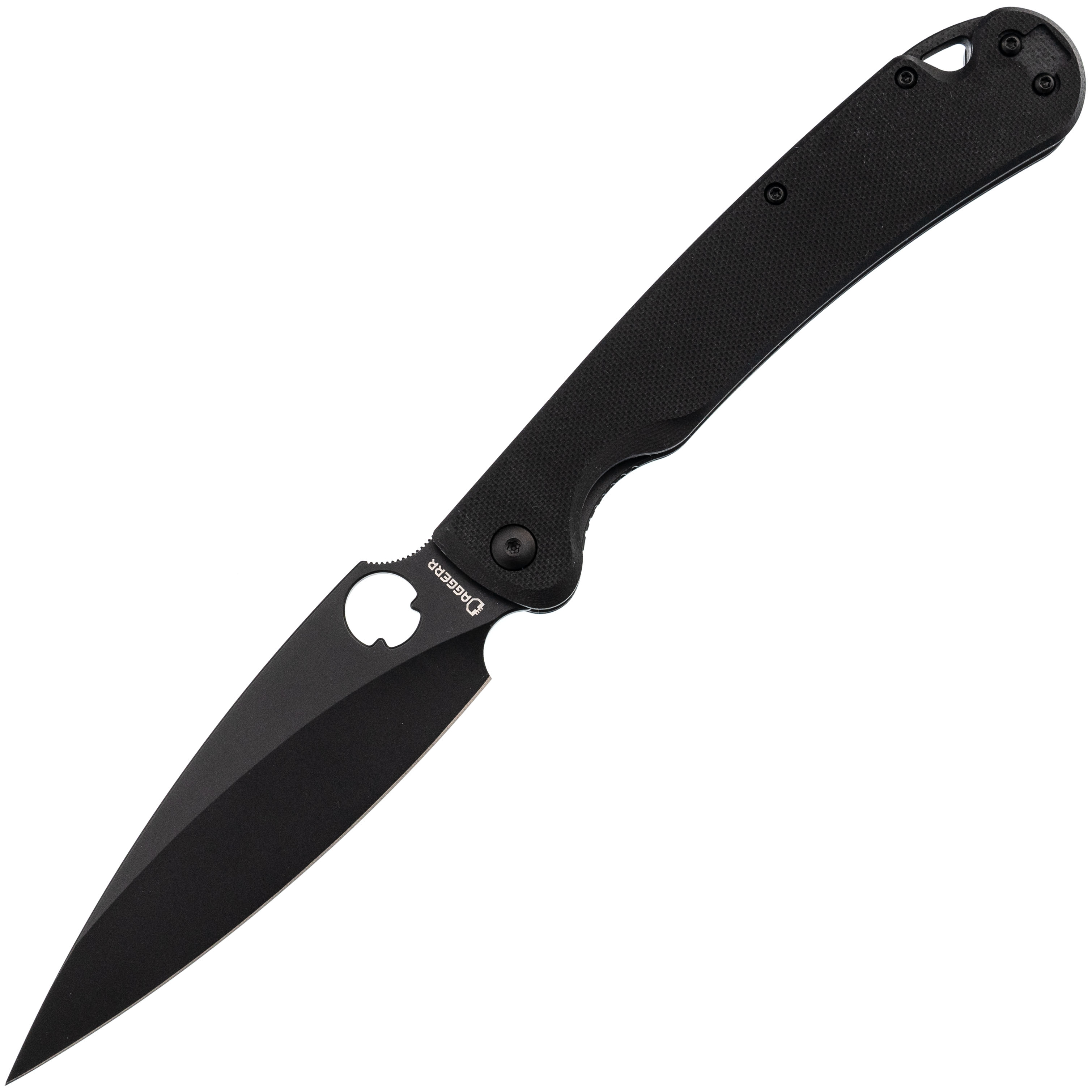 Складной нож Daggerr Sting XL all black DLC, сталь D2, рукоять G10, Тактические ножи