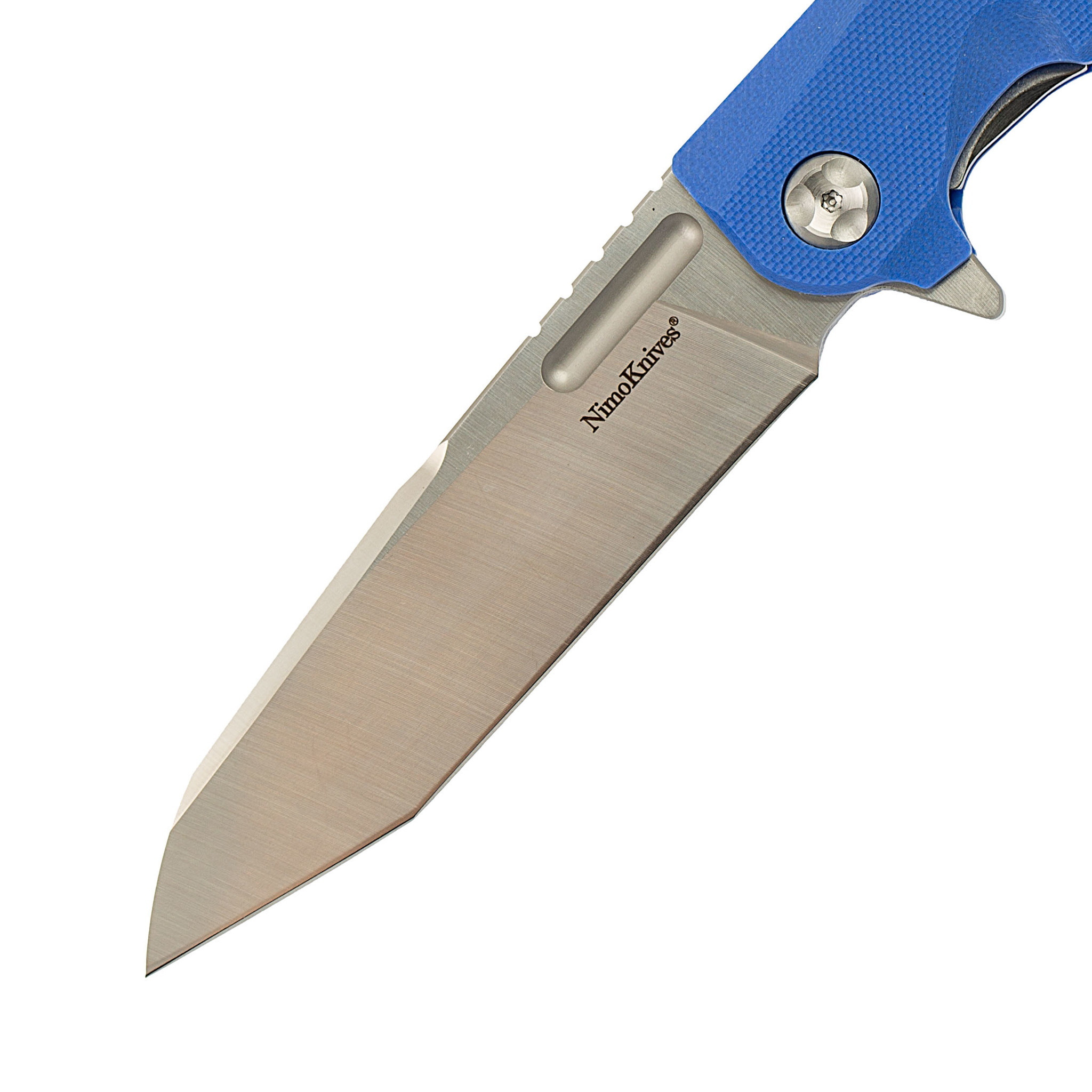 Складной нож Nimo Shan, сталь 9Cr18MoV, синий - фото 2
