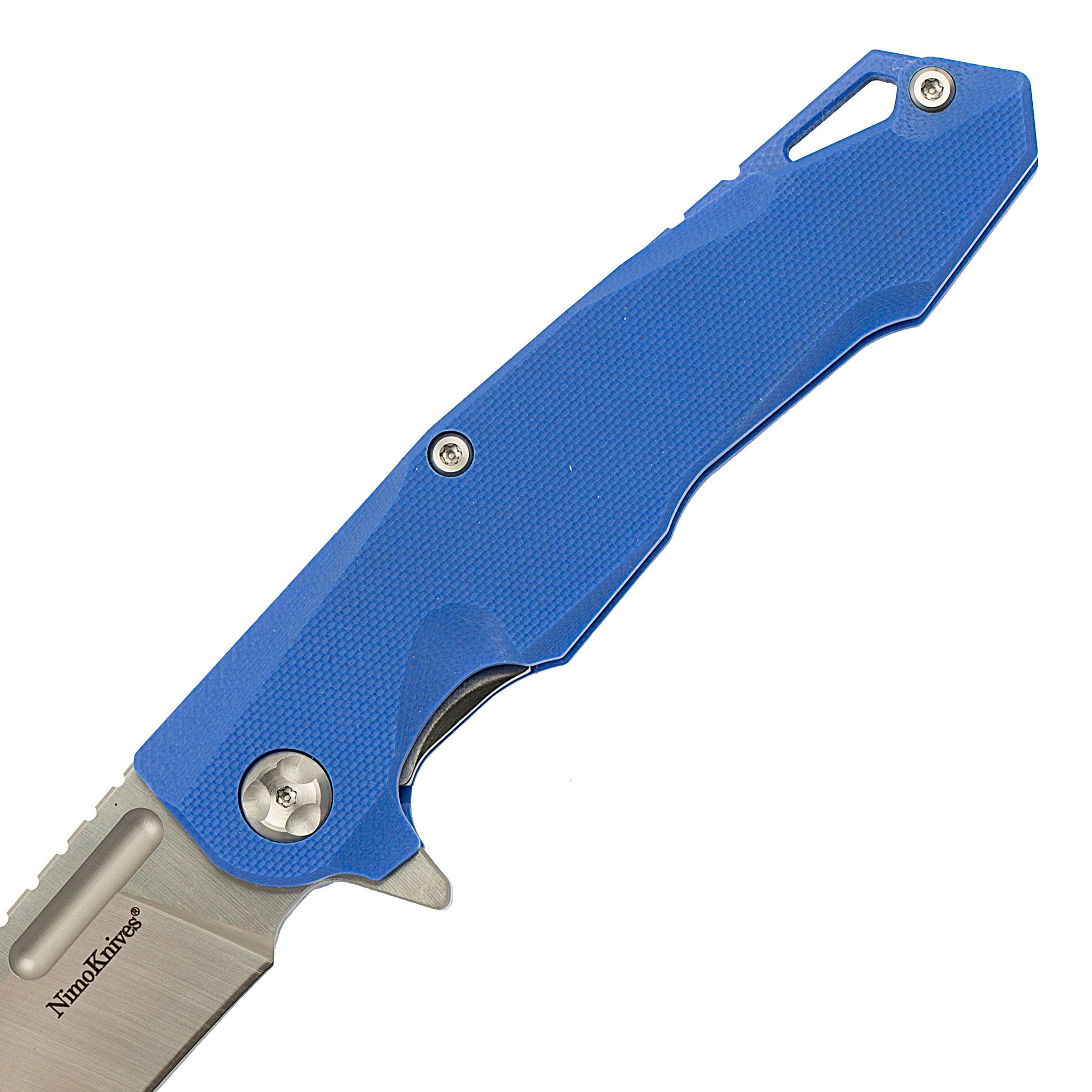 Складной нож Nimo Shan, сталь 9Cr18MoV, синий - фото 3