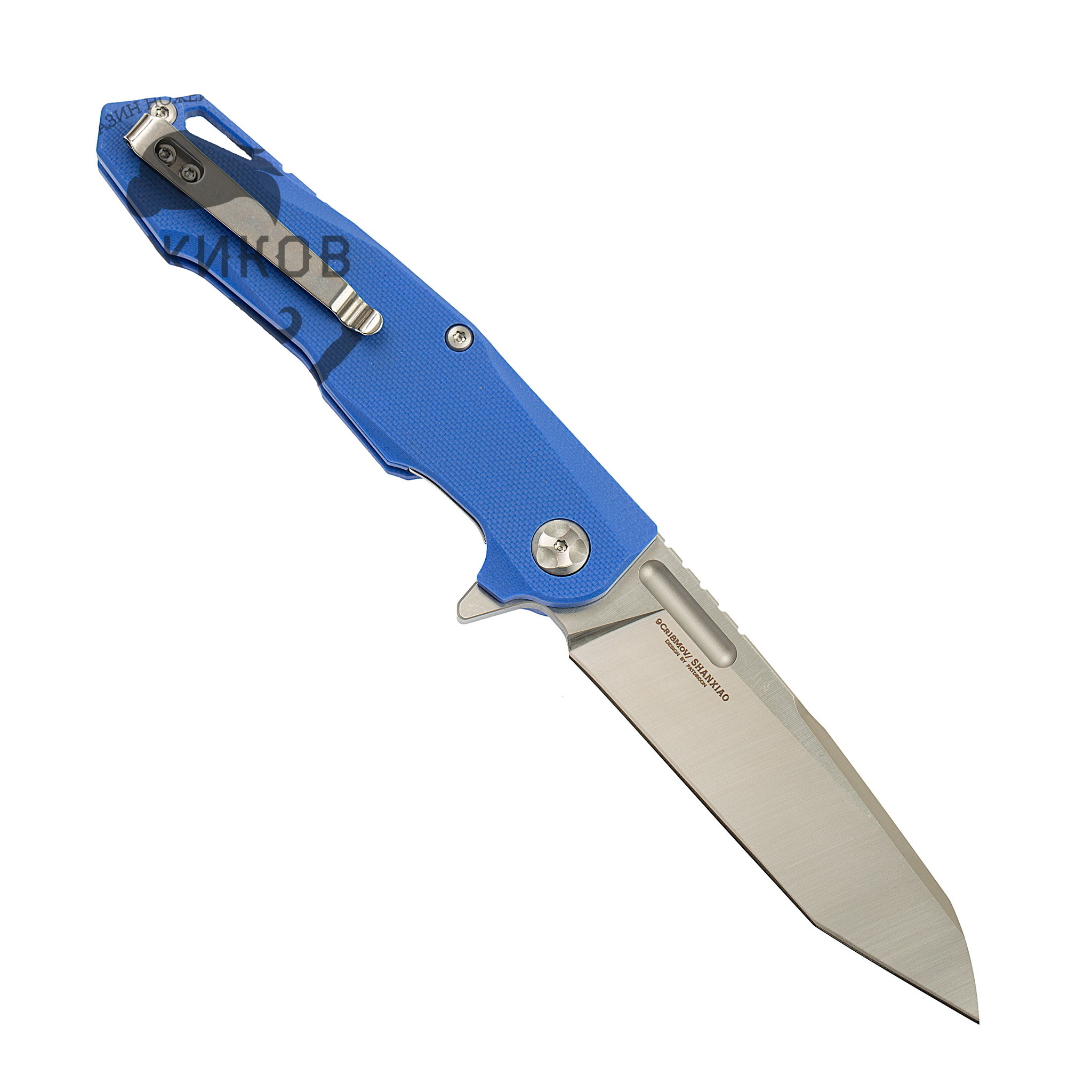 Складной нож Nimo Shan, сталь 9Cr18MoV, синий - фото 4
