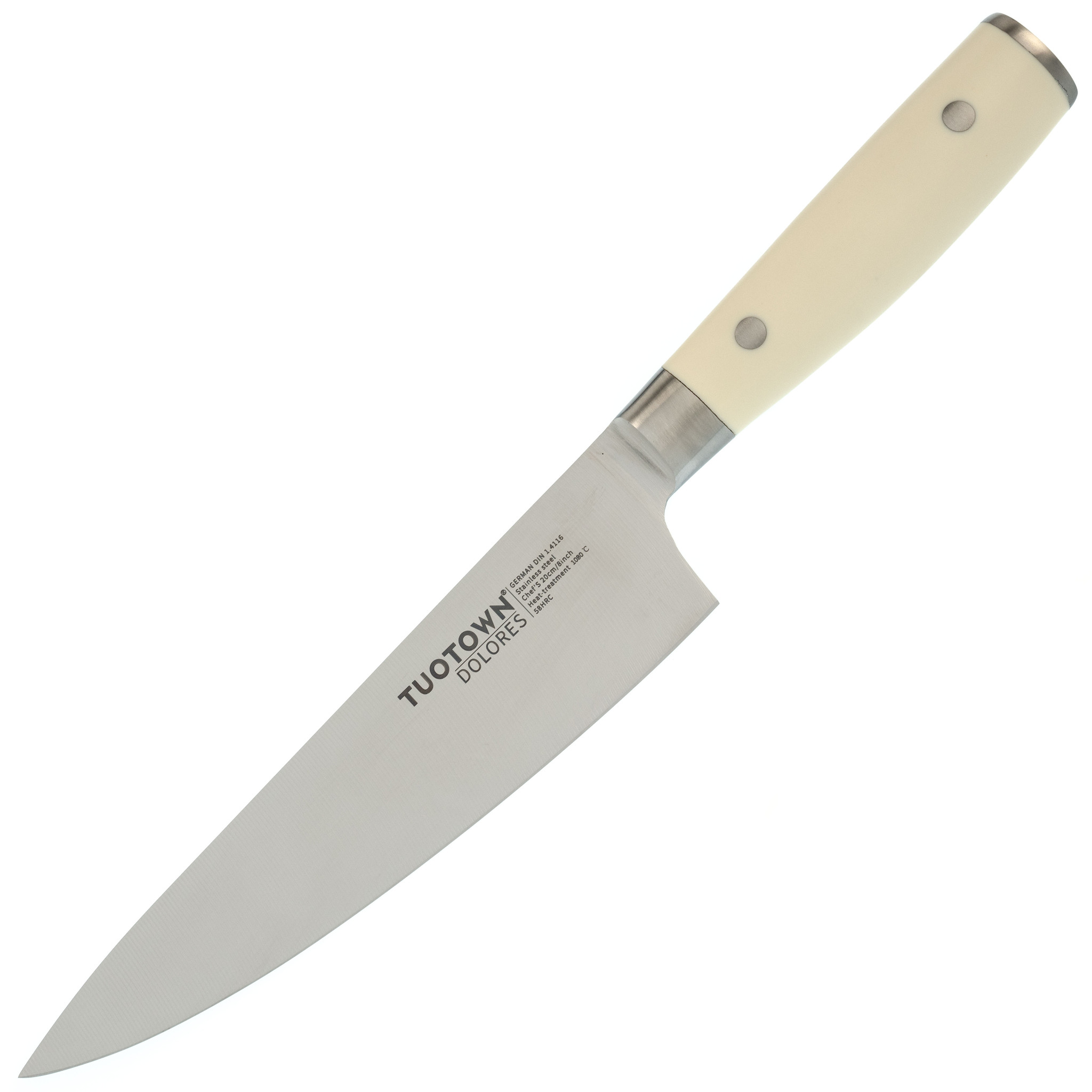 Кухонный нож Шеф Tuotown, серия DOLORES, сталь 1.4116