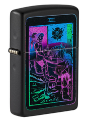 Фото Зажигалка ZIPPO Tarot Card с покрытием Black Matte, латунь/сталь