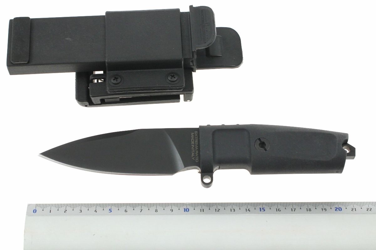 Нож с фиксированным клинком Extrema Ratio Shrapnel OG Black, сталь Bhler N690, рукоять пластик от Ножиков
