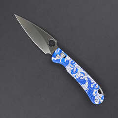 Фото Складной нож Daggerr Sting Slim Gzhel, сталь VG-10, рукоять G10