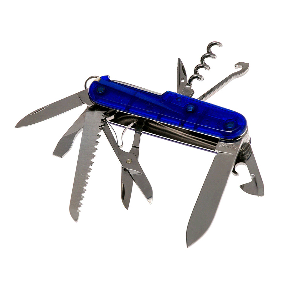 фото Нож перочинный victorinox huntsman, сталь x55crmo14, рукоять cellidor®, синий