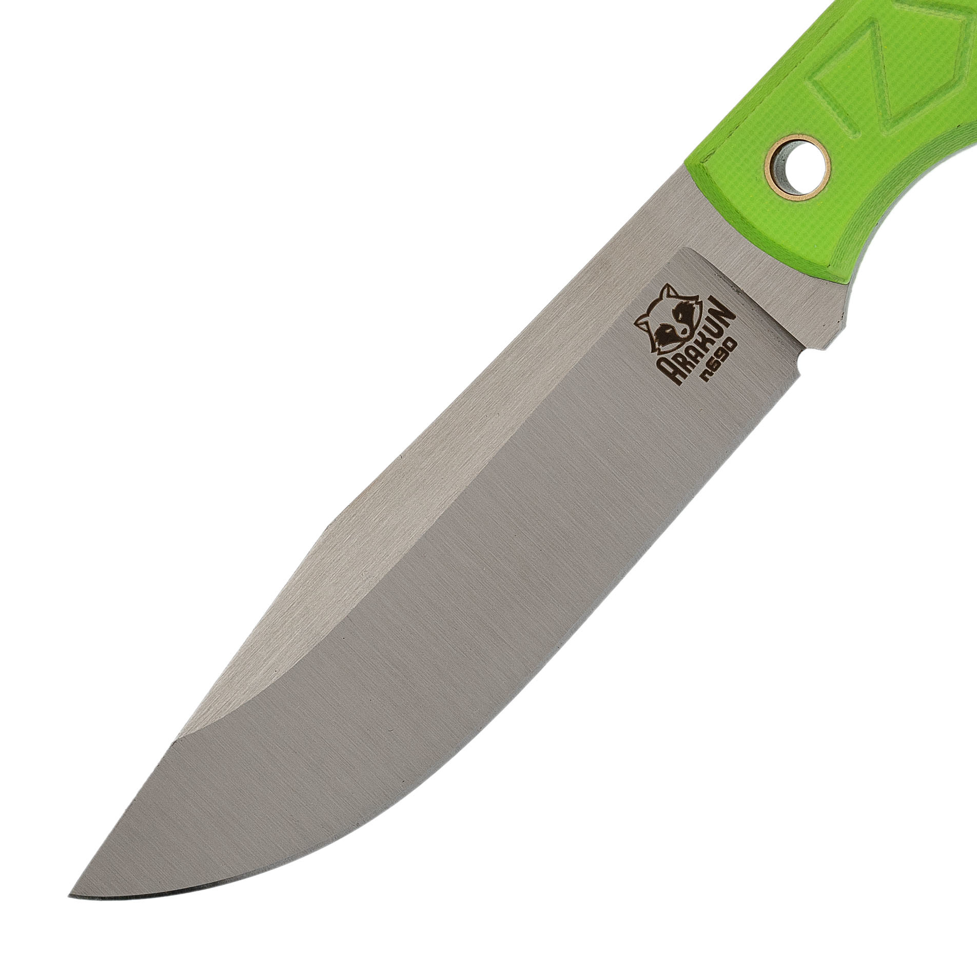 Нож Аракул, сталь N690, рукоять G10, салатовый - фото 2