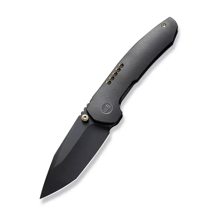 Складной нож We Knife Trogon, сталь CPM-20CV, рукоять титан, черный складной нож zero tolerance 0990 сталь cpm 20cv рукоять carbon fiber