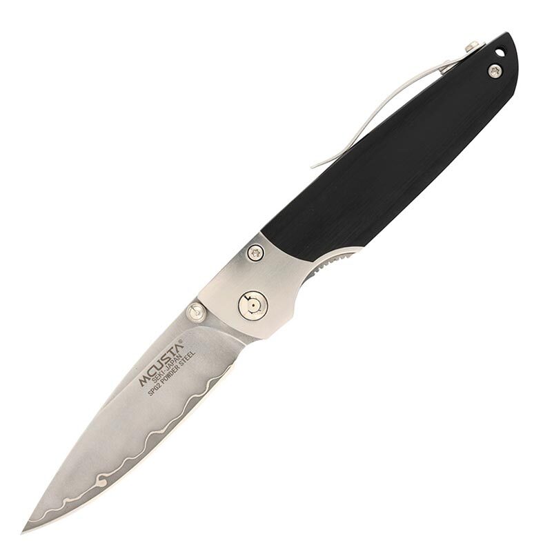Складной нож Mcusta Shinra Teana MC-0144G, сталь SG2, рукоять Pakka wood