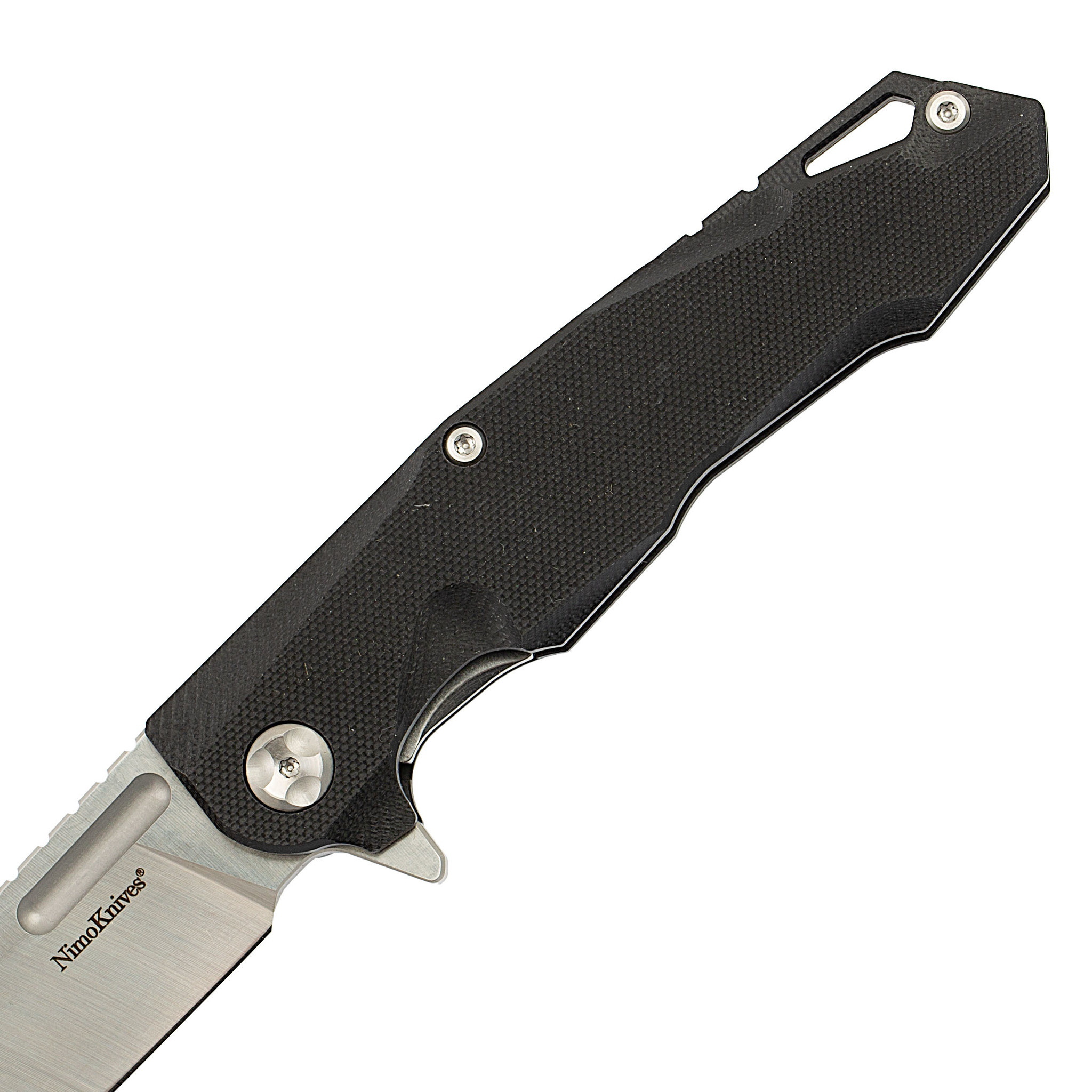 Складной нож Nimo Shan, сталь 9Cr18MoV, черный - фото 3