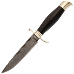 Фото Финка НКВД, сталь дамаск, рукоять граб