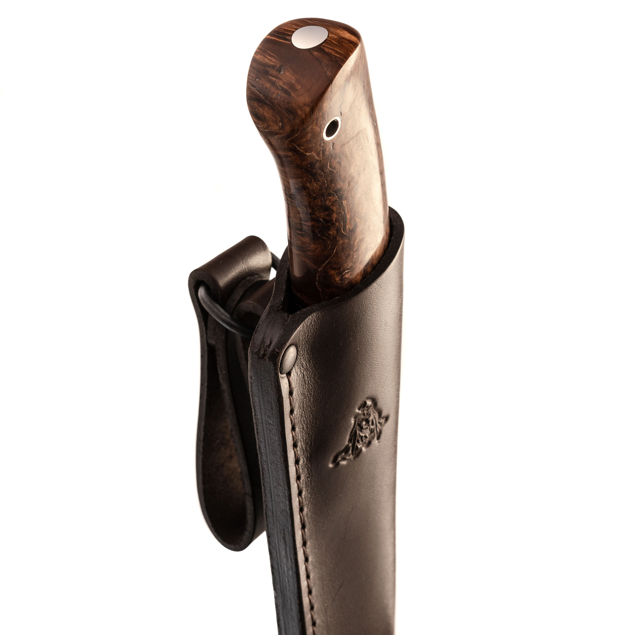 Нож Панцуй, сталь M390, рукоять карельская береза - фото 9