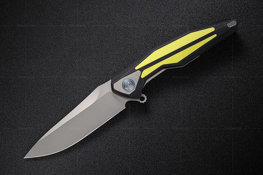 Нож складной Tulay Rikeknife, сталь 154CM, Yellow G10