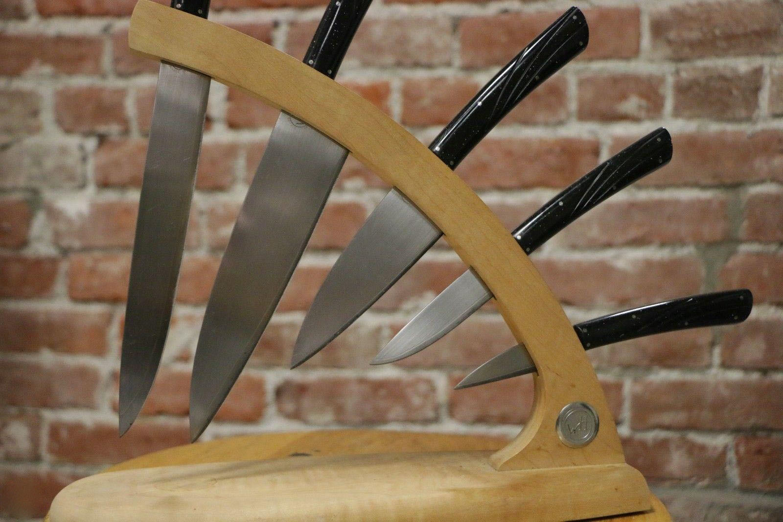 Набор эксклюзивных кухонных ножей William Henry Pro Collection, сталь ZDP-189, рукоять акрил от Ножиков