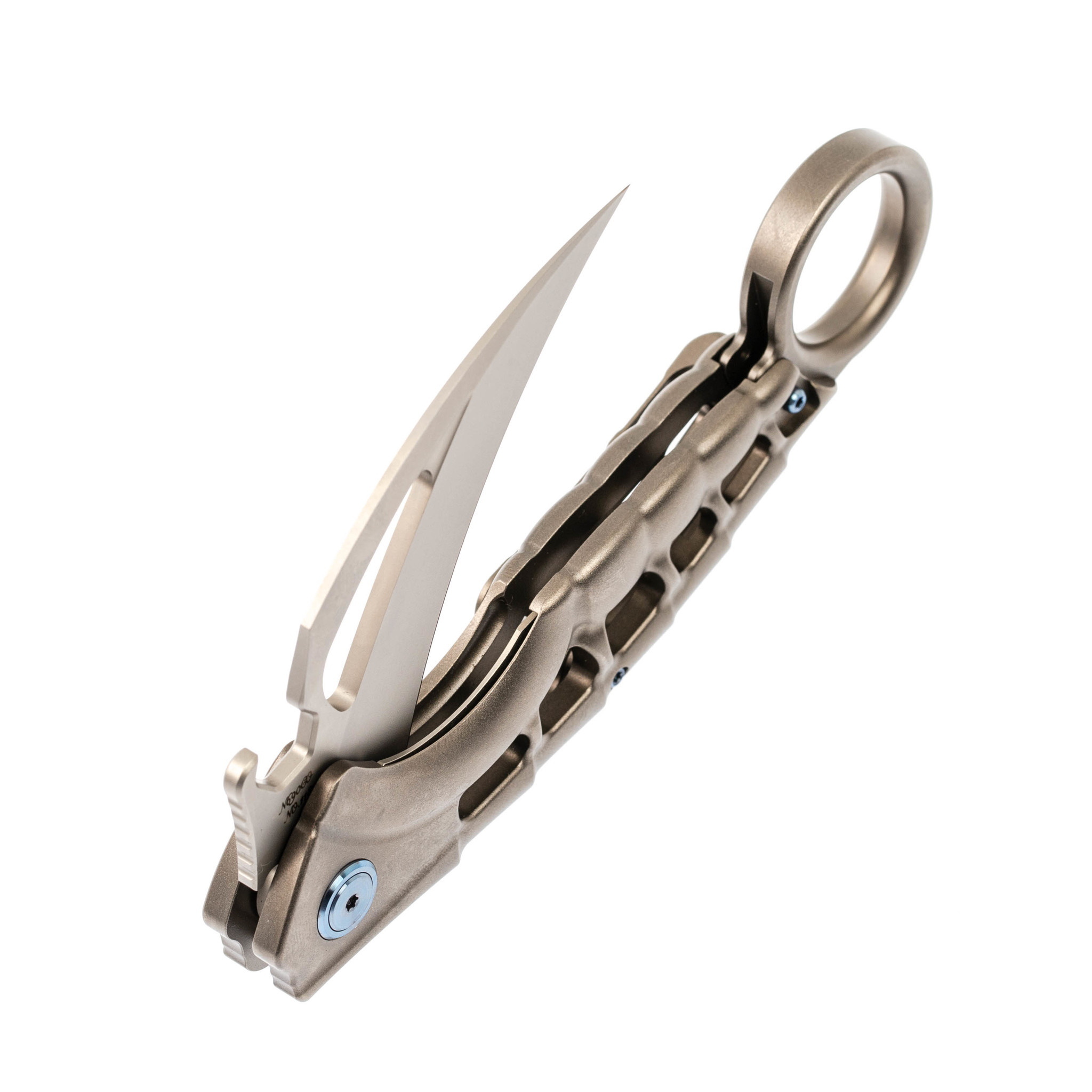 Нож складной Rikeknife Alien 2 Grey, сталь N690CO, титан - фото 7