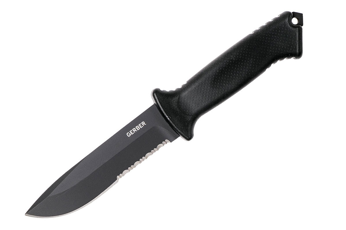 Нож с фиксированным клинком Gerber PRODIGY-R, сталь 420HC, рукоять термопластик GRN