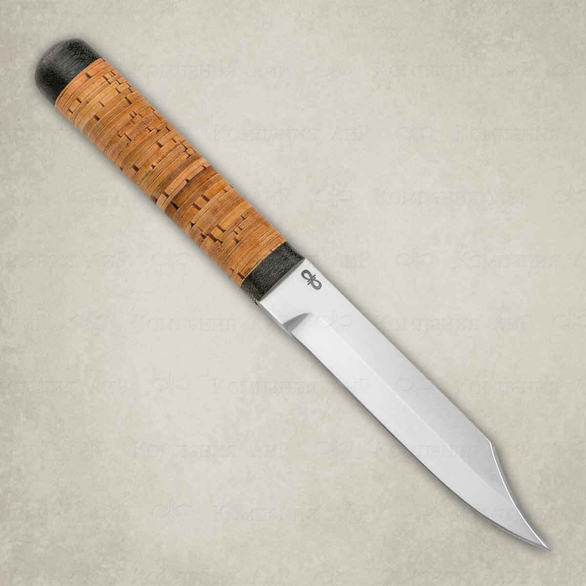 Нож туристический АиР  Засапожный-1 , сталь 100х13м, рукоять береста