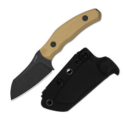 Фото Туристический нож Kizer Bulldog, сталь 14C28N, рукоять G10, коричневый