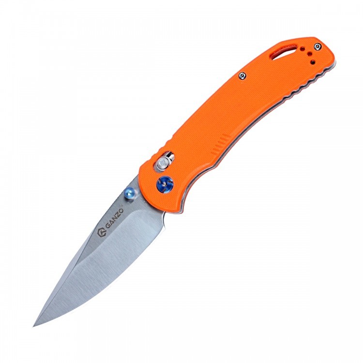 фото Складной нож ganzo g7531-or, оранжевый