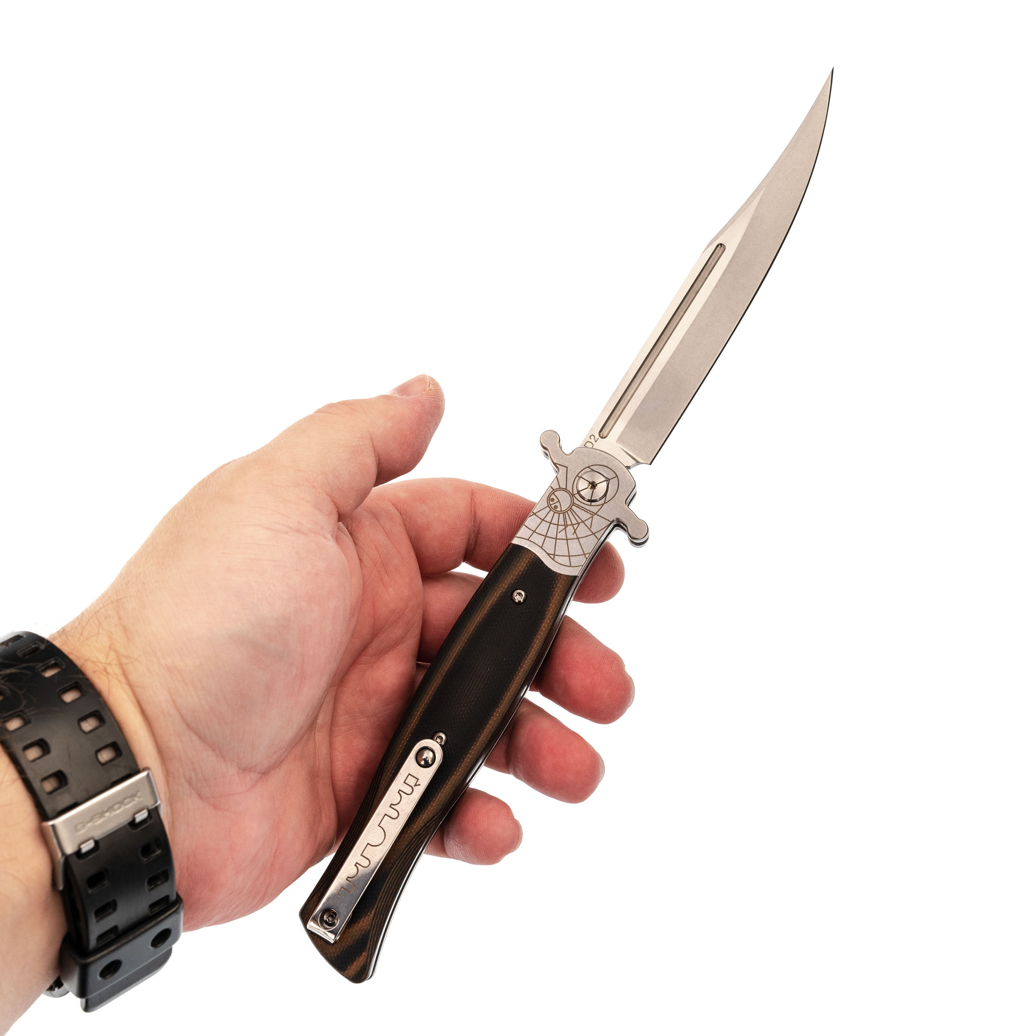 Складной нож Бандит 03, сталь D2, рукоять G10 - фото 6