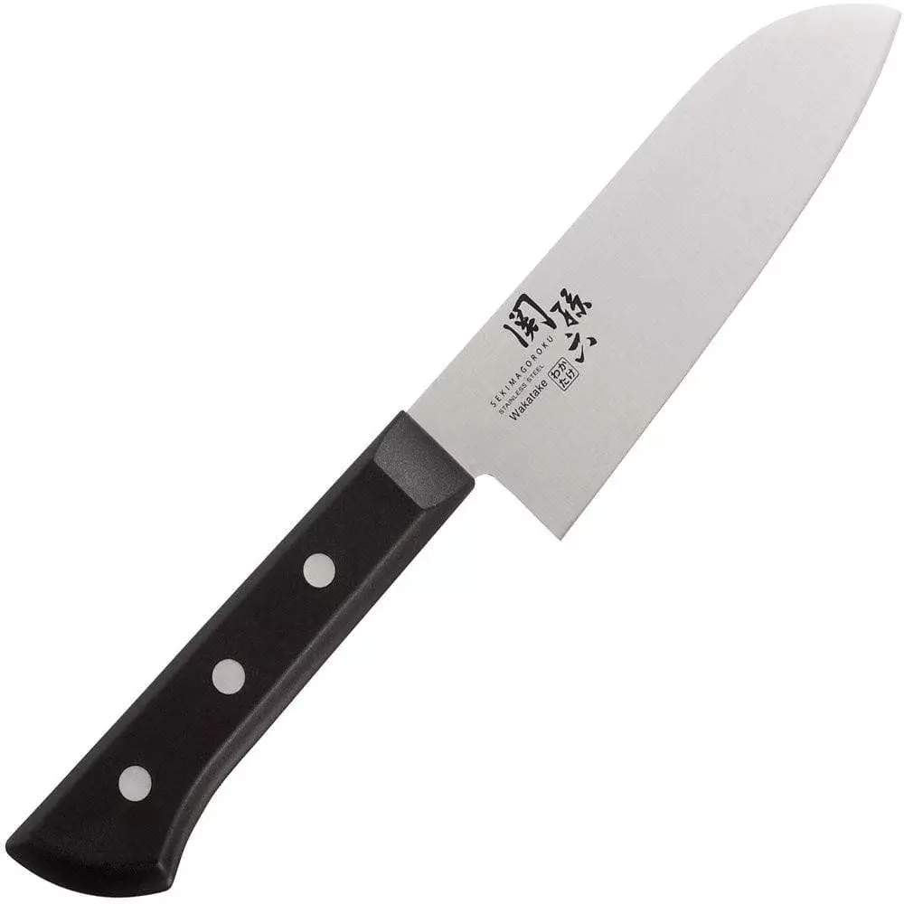 Кухонный нож Сантоку мини Seki Magoroku Wakatake 145 мм, нержавеющая сталь