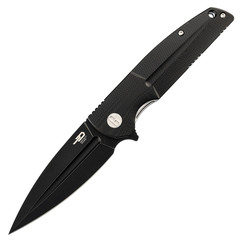 Фото Складной нож Bestech Fin Black, сталь 14C28N, G10 Black