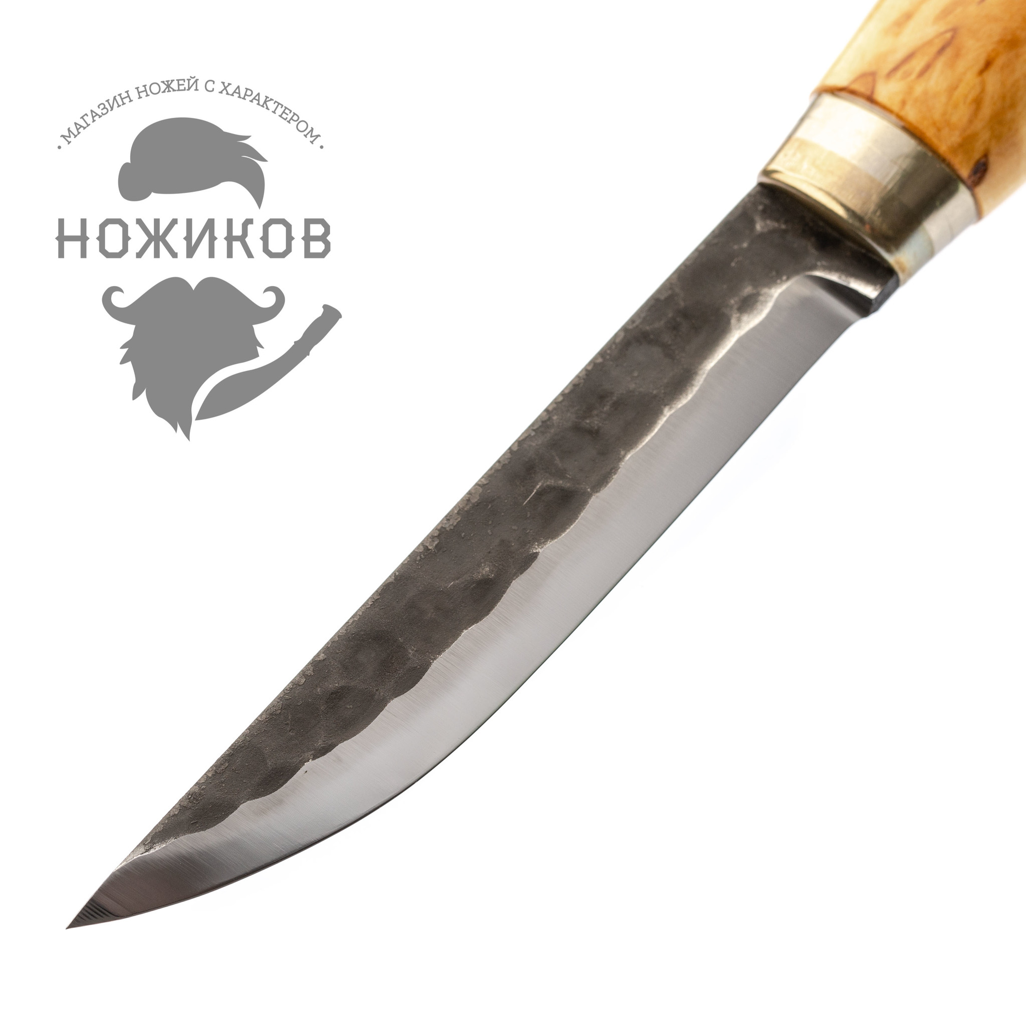 Нож финский Marttiini Lynx, сталь X75Cr1, рукоять карельская береза - фото 3