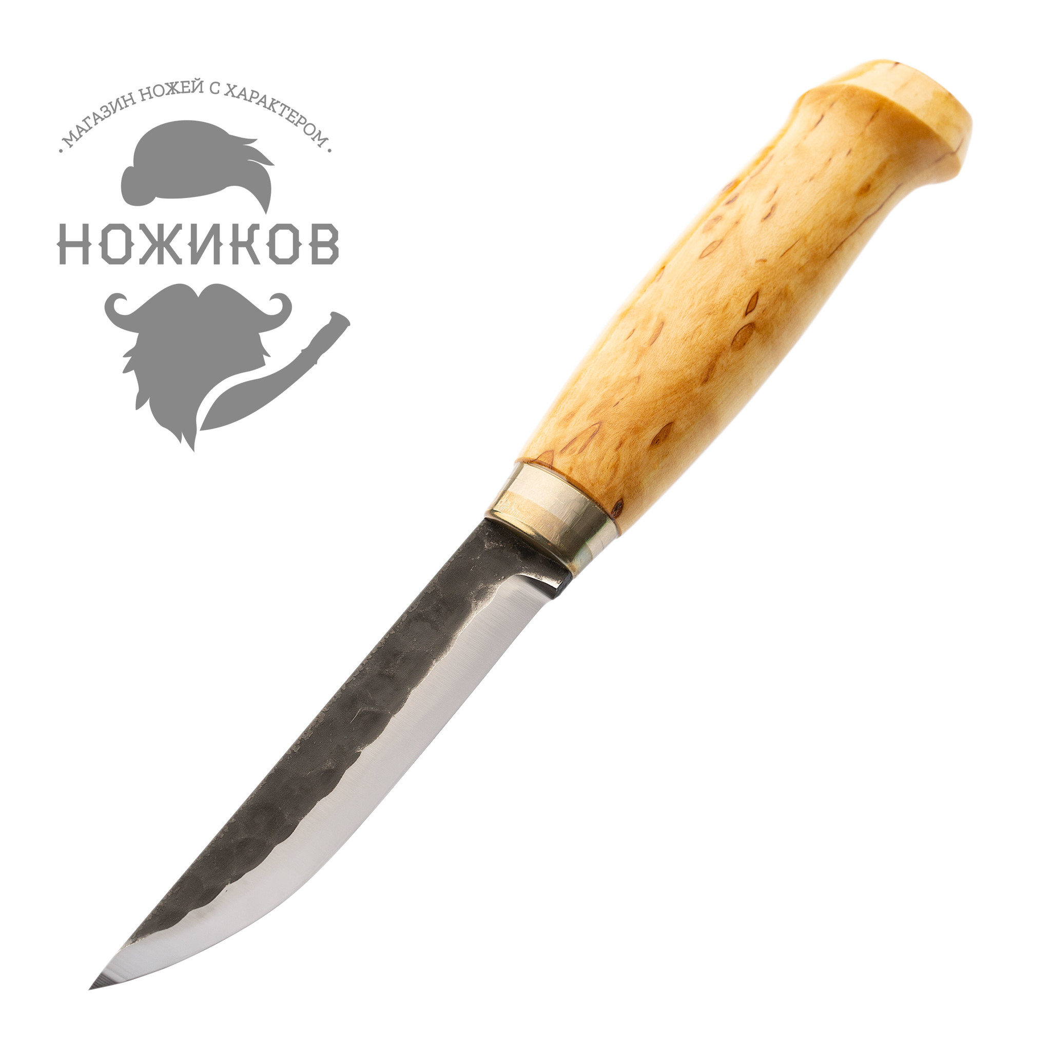 Нож финский Marttiini Lynx, сталь X75Cr1, рукоять карельская береза - фото 4