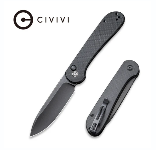 Складной нож CIVIVI Elementum Button Lock, сталь Black G10 - фото 3
