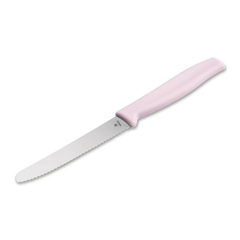 Фото Кухонный нож Boker Sandwich Knife Pink 105 мм, нержавеющая сталь, рукоять ABS-пластик, розовый