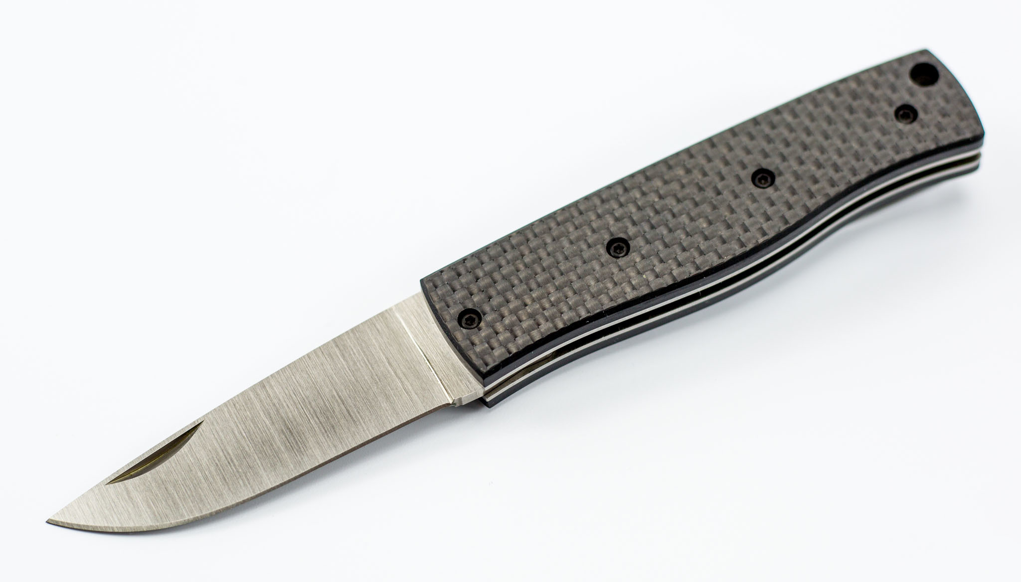 фото Складной нож enzo pk70, карбон, порошковая сталь s30v