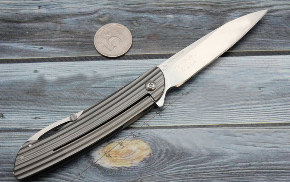 фото Складной нож crkt swindle™, сталь 12c27 sandvik, рукоять нержавеющая сталь