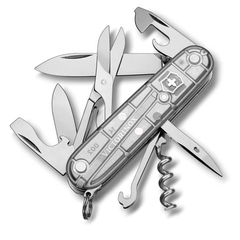 Фото Нож перочинный Victorinox Climber, сталь X55CrMo14, рукоять Cellidor®, серый, 14 функций, 91мм