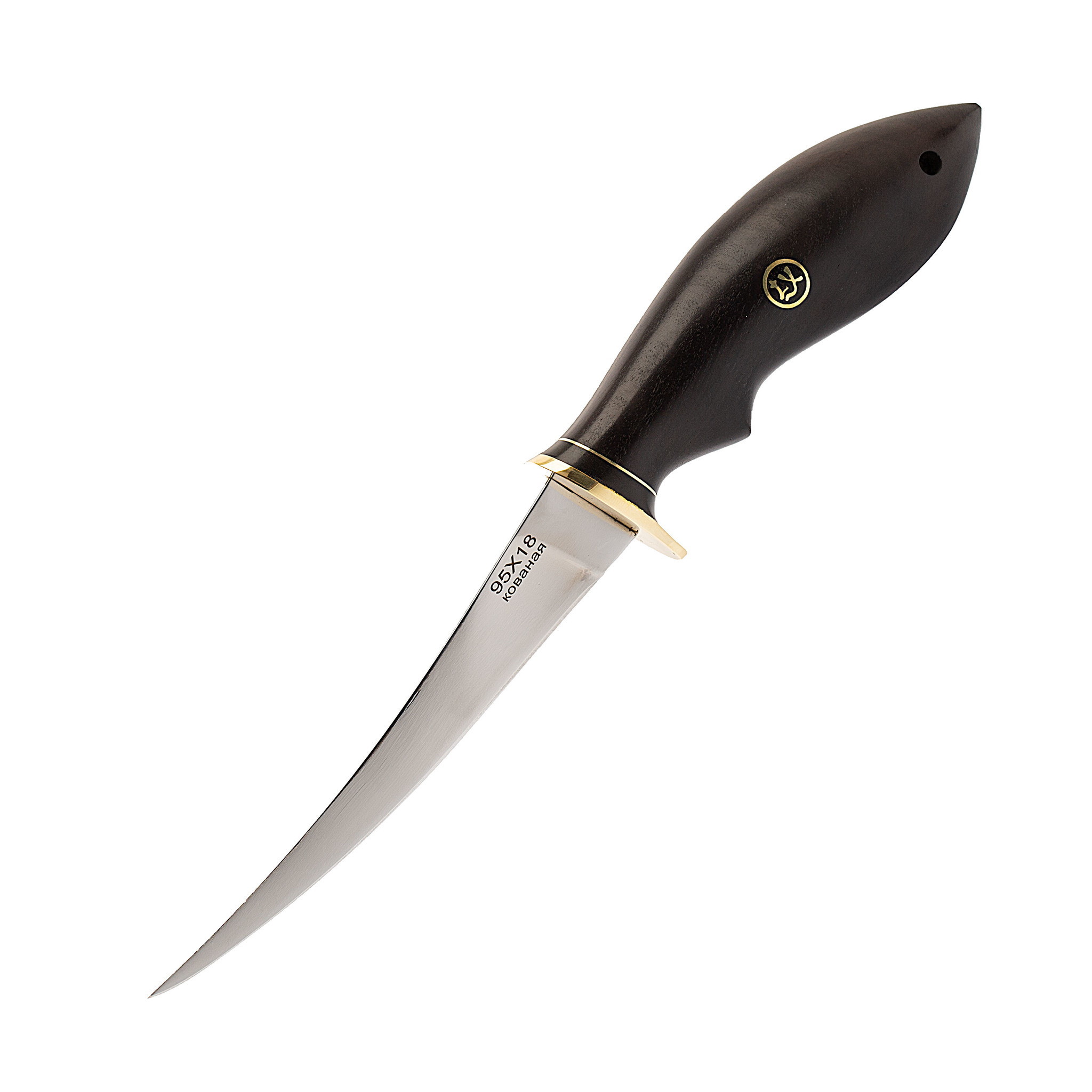Нож Филейный, сталь 95х18, граб
