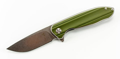 Фото Складной нож Tuya Knives Talisman Green, сталь AUS-10