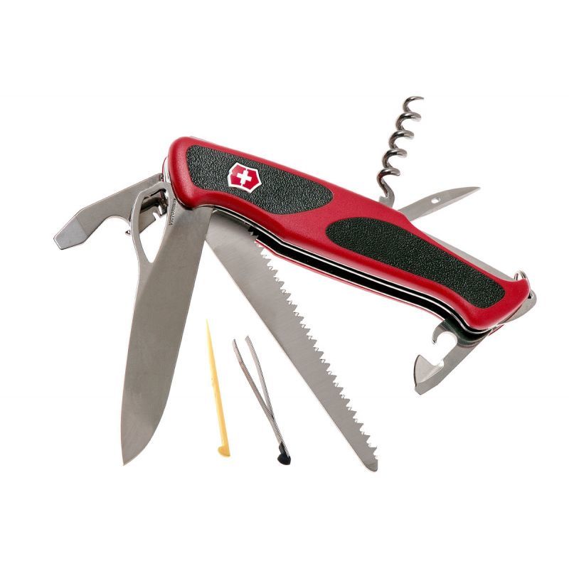 Нож перочинный Victorinox RangerGrip 79 0.9563.MC 130мм 12 функций красно-чёрный - фото 2