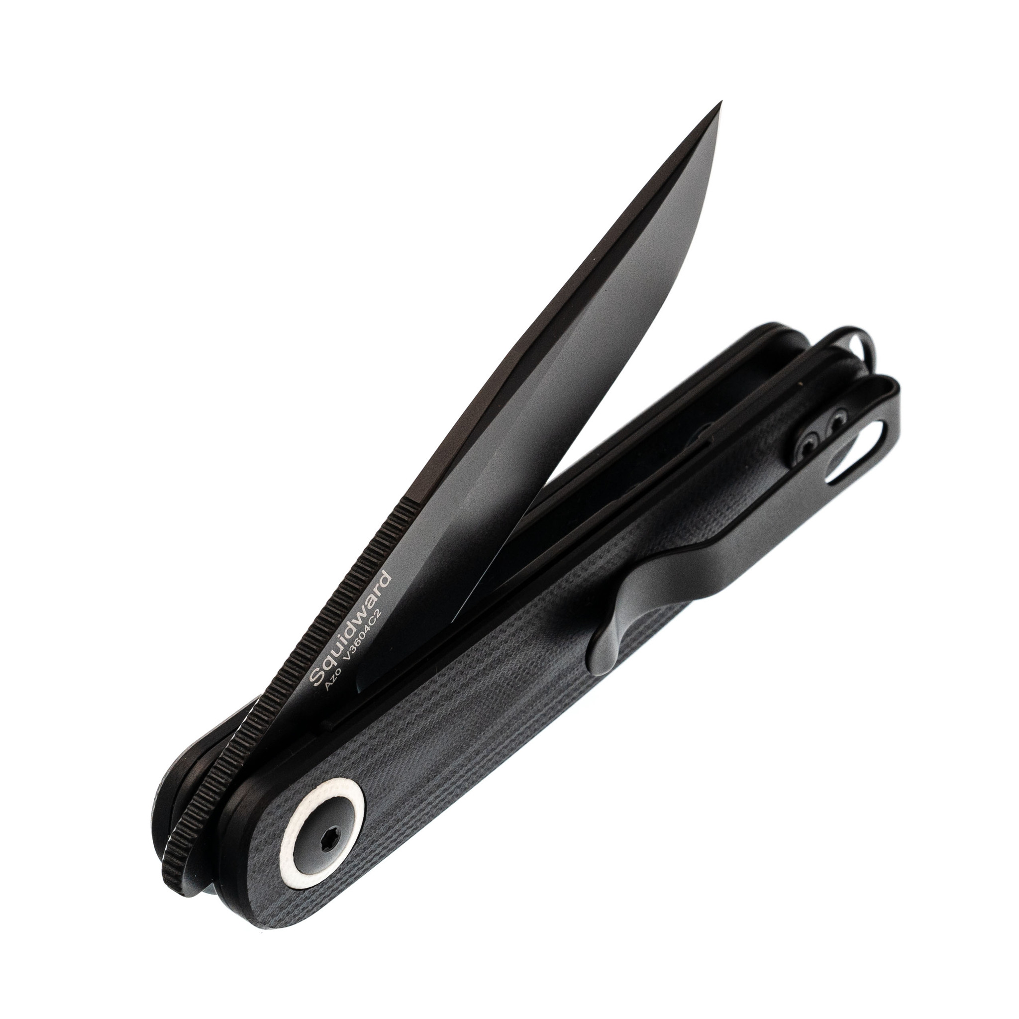 Складной нож Kizer Squidward Black, сталь 154CM, рукоять G10 - фото 5