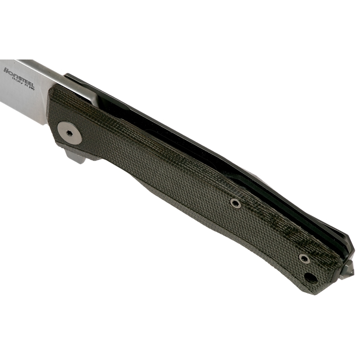 Складной нож LionSteel MT01 CVG, сталь M390, рукоять Green canvas micarta от Ножиков