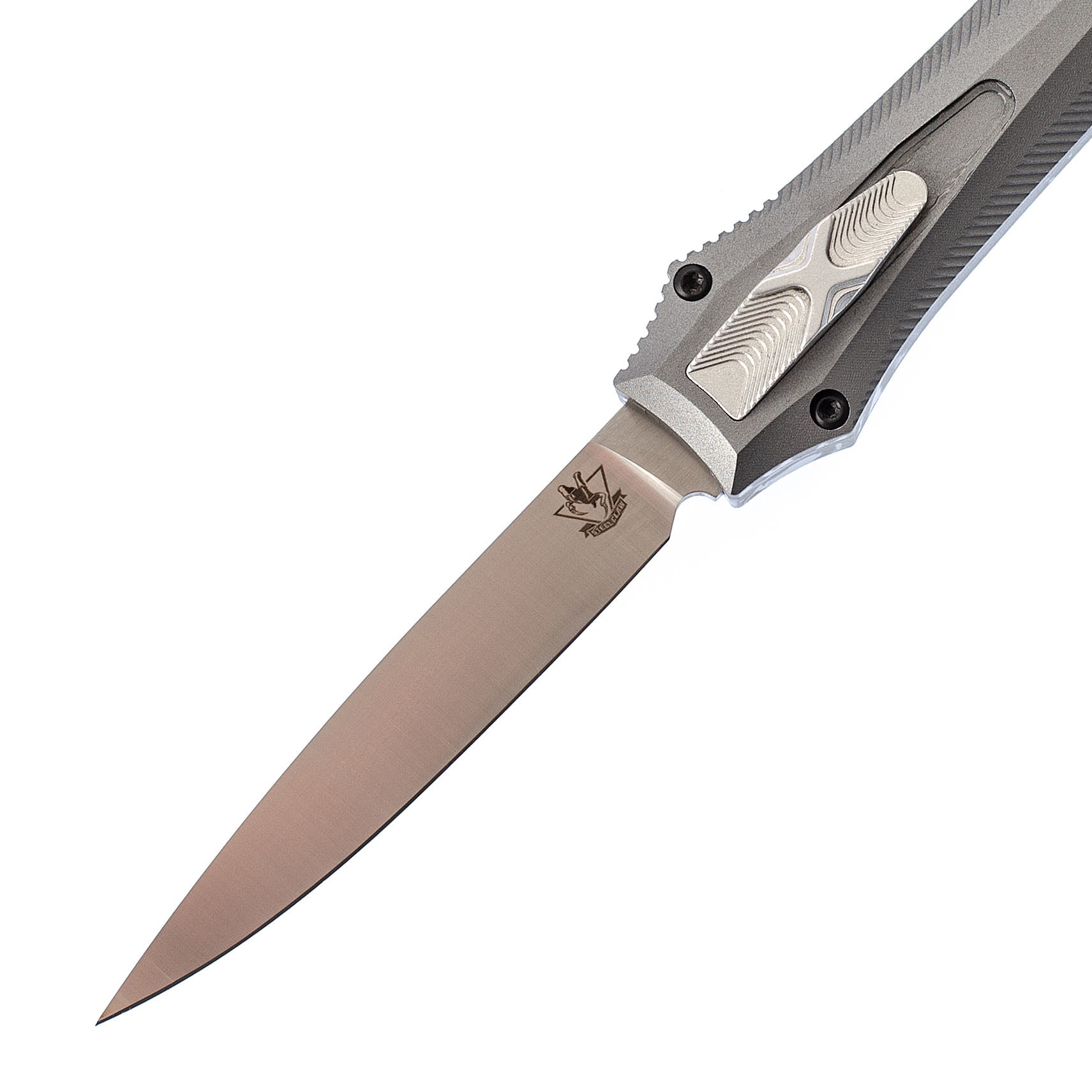 Автоматический фронтальный нож Бретер-01, сталь D2 - фото 2