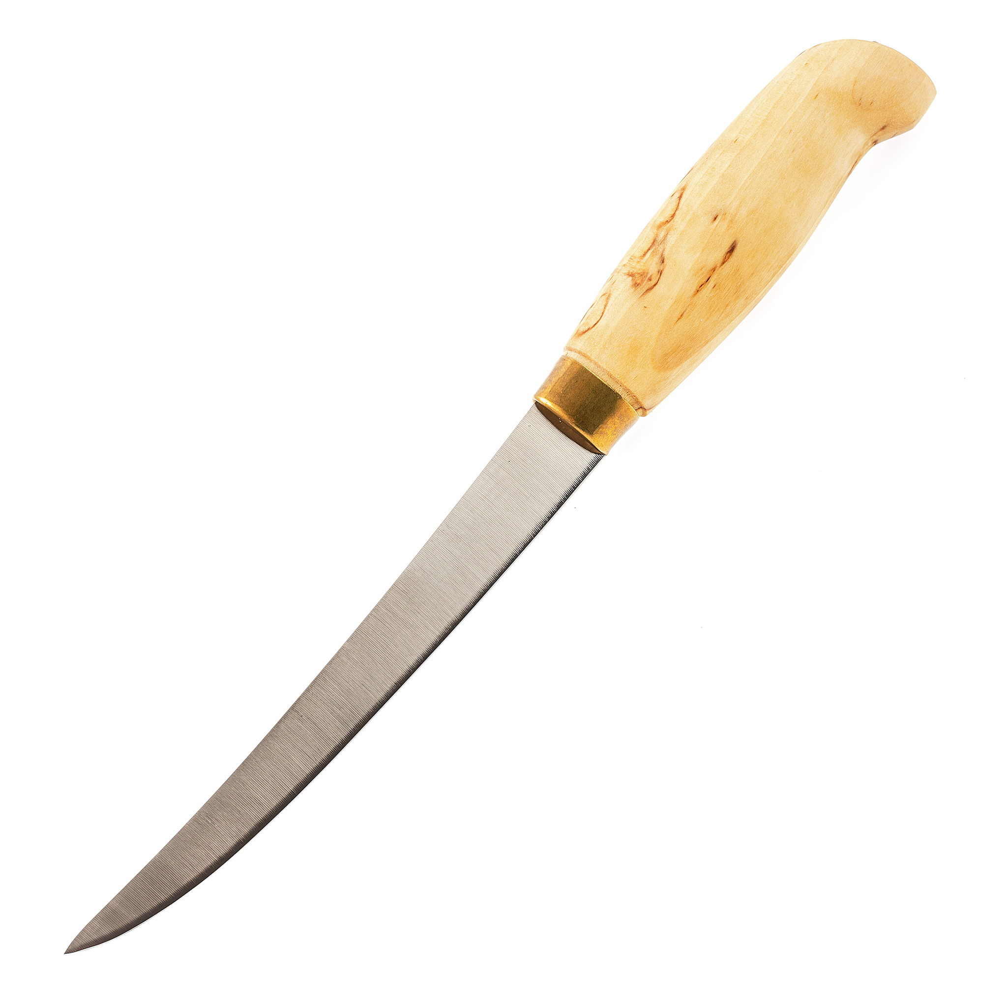 Нож филейный Lappi Puukko Fillet 160, финская береза, сталь X50CrMoV15 от Ножиков
